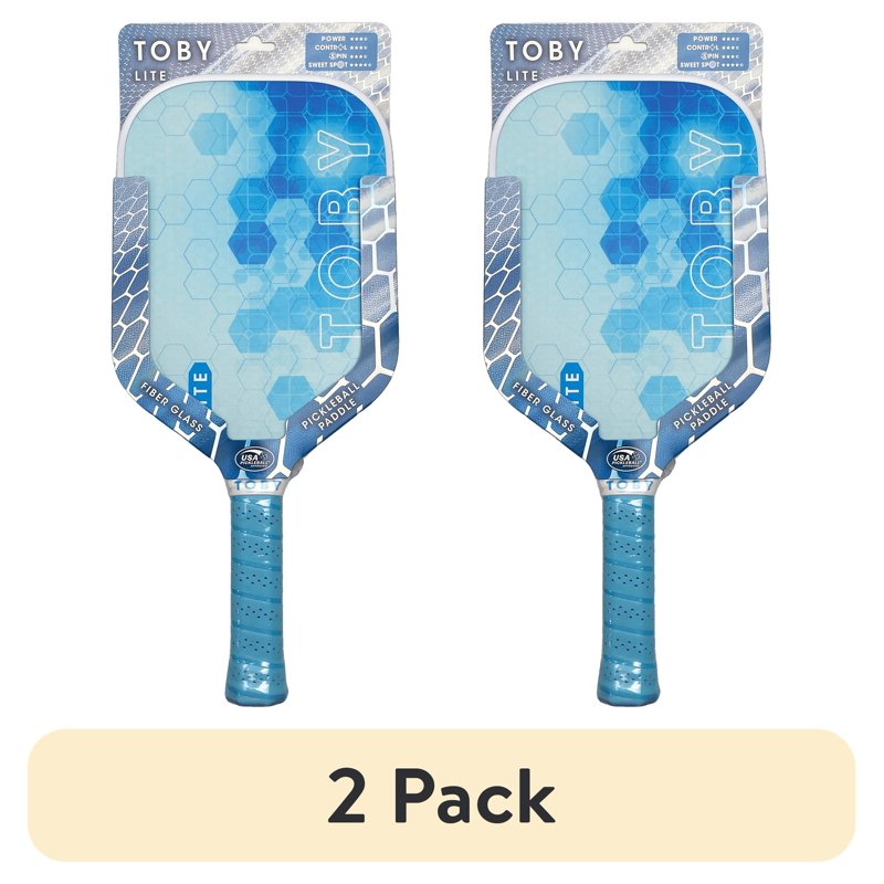 (2 Pack) Toby Lite Pickleball Paddle – Composite Face, 16.5", 8.1 oz