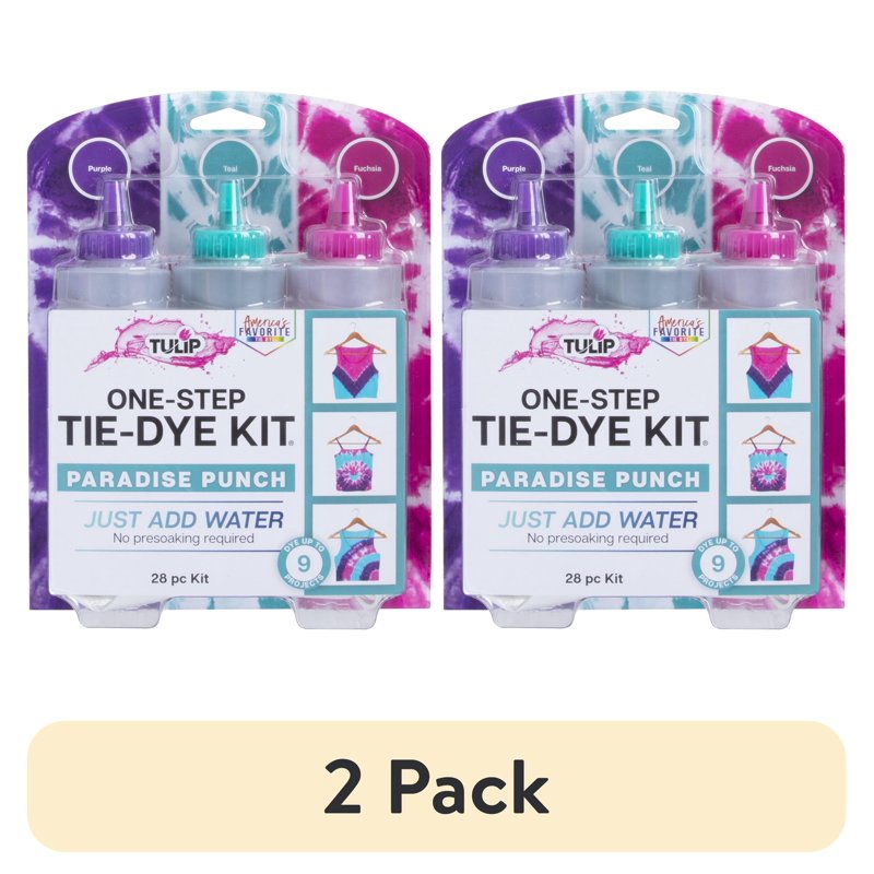 Tie-Dye Kit - 3 Colors for DIY Tie Dye Projects, 2 Pack