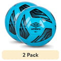 (2 Pack) Umbro Diamond Viper Size 4 Soccer Ball, Blue, 32-Panel Youth Ball