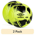 (2 Pack) Umbro Scramble Size 5 Training Soccer Ball - Yellow & Black