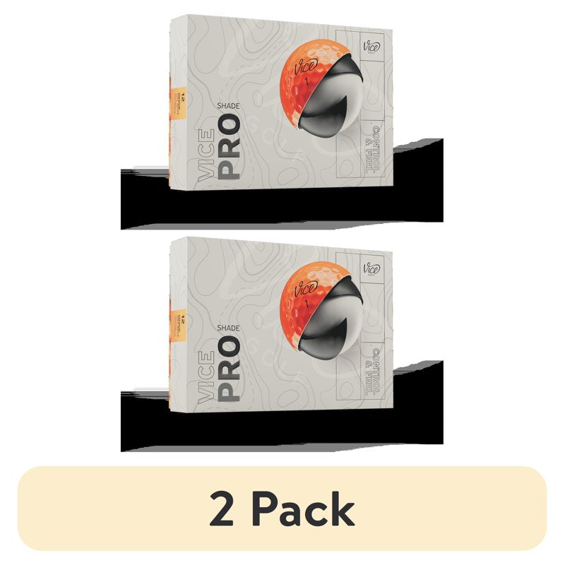 (2 Pack) Vice Pro Golf Balls Red/Orange - 12pk - 2024 Variation