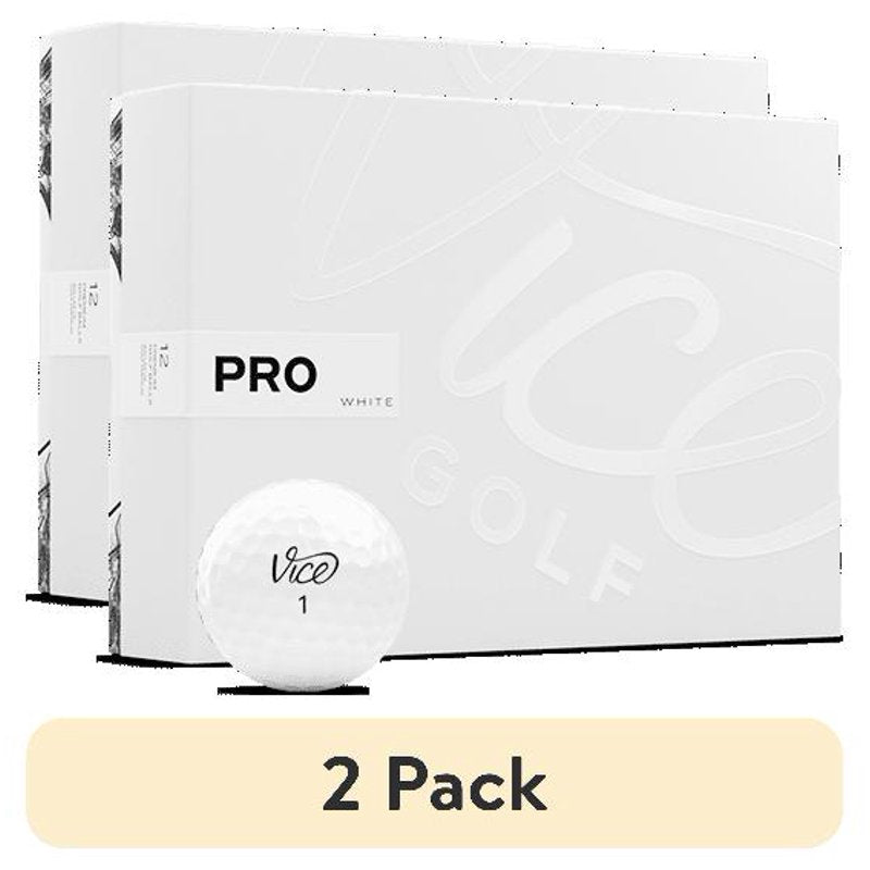 (2 Pack) Vice Pro Golf Balls White 12pk — 2021 Variation: White, 2 Pack