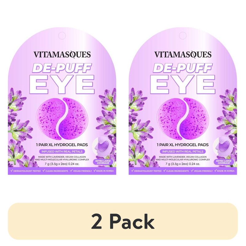 Hydrogel Eye Pads with Lavender & Vegan Collagen - Rejuvenating Under-Eye Masks
