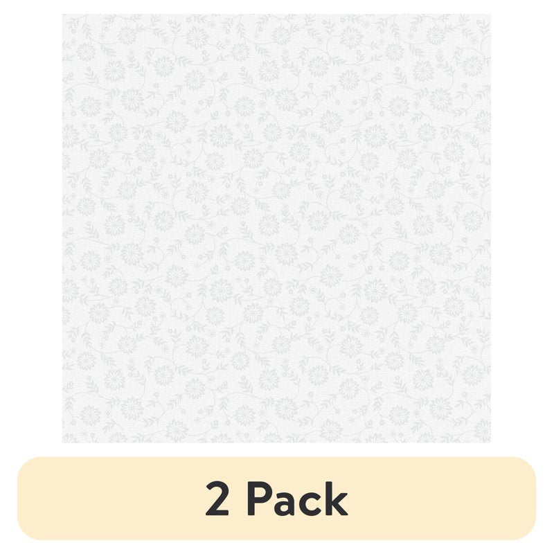 White Cotton Sewing Fabric - Precut 44in x 1yd for Quilting & Crafts