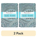 2 Pack Paisley Dew Grey Cotton Fabric for Quilting & Sewing, 44 Inches Wide
