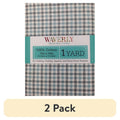 Cotton Plaid Fabric for Quilting & Sewing - 2 Pack, 44 Inch Wide