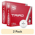 (2 Pack) Wilson Triad Golf Balls 2022 White - 12pk