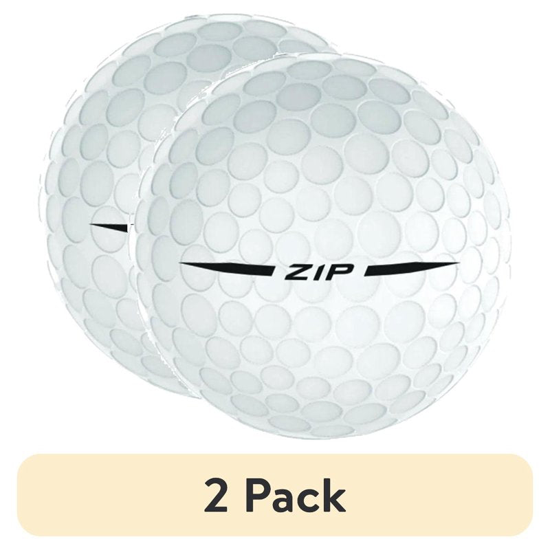 Zip Golf Balls 24 Pack - White, Zero Compression Core & Unique Dimple Pattern