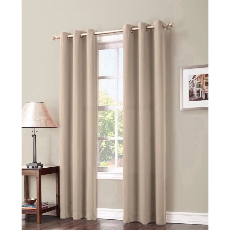 Outdoor Thermal Blackout Curtain Panels Set - 2 Pieces, Grommet Top, 37x84 Inches