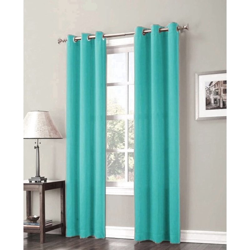 Outdoor Thermal Blackout Curtain Panels Set - Grommet Top, 2 Pieces, 37x84 Inches