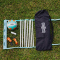 Outdoor Volleyball Set with Adjustable Steel Poles & Official Size Volleyball