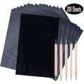 Carbon Paper Transfer Sheets with Embossing Styluses - A4 Black 200 Sheets