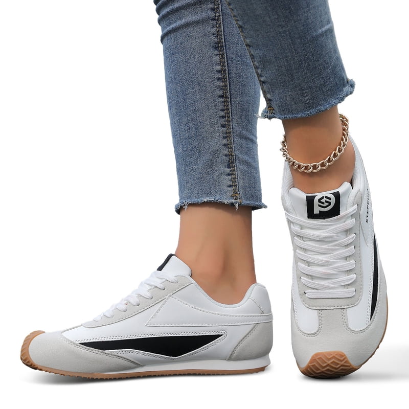 Women's Wide Width Casual Walking Shoes - Non-Slip Barefoot Sneakers