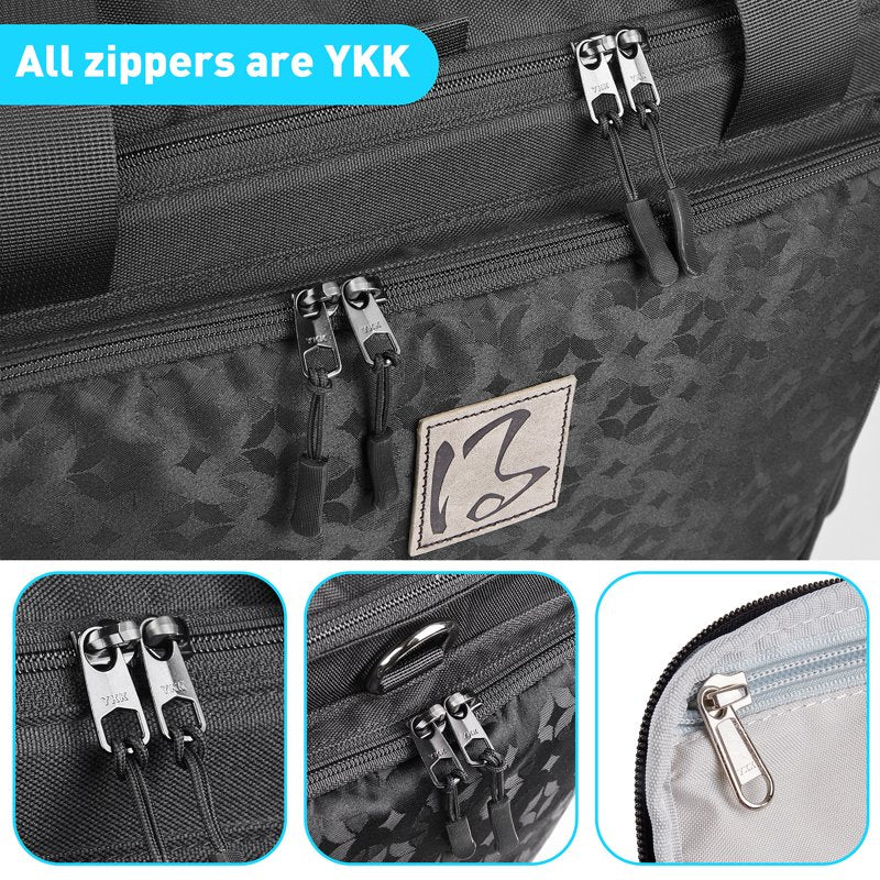 Rolling Sewing Machine Case with Universal Wheels & YKK Zippers - Fits Most Standard Models