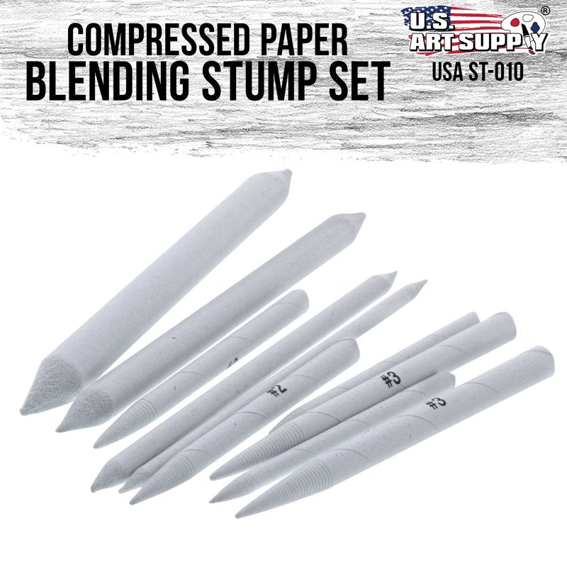 Artist Blending Stumps and Tortillons Set for Pencil Charcoal Pastel Drawing