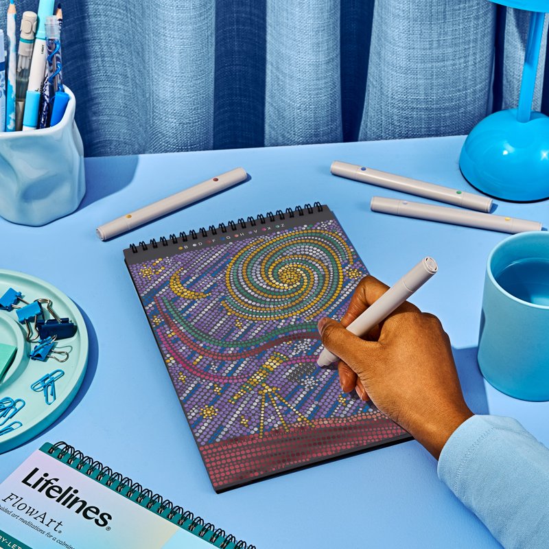 Metallic Galaxy Dot-by-Letter Art Kit | Guided Meditation & Shimmering Scenes