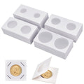200PCS Coin Cardboard Holders Set with Clear Windows for Coin Collection Storage