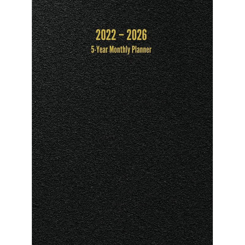 2022-2026 5-Year Monthly Planner - Large Hardcover Calendar, 8.5 x 11 Inches