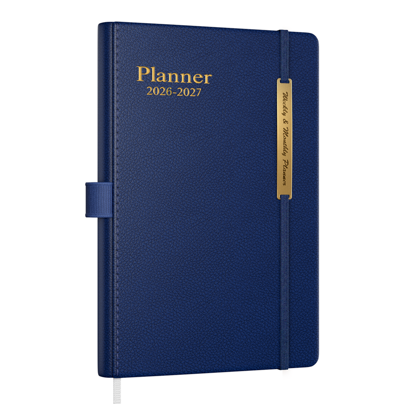 Academic Weekly & Monthly Planner 2026-2027 with Pen Holder, 5.7 x 8 Inches