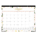 2025 Blue Sky Monthly Desk Pad Planning Calendar 22x17 Inches Coming Up Roses Blush