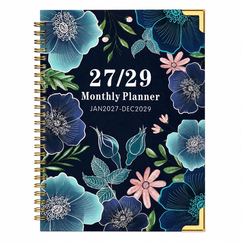 2027-2029 Monthly Planner with Colorful Tabs & Durable Binding - 9 x 11 Inches