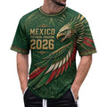 012_Mexico XXXL Mexico Shirts for Men Graphic Soccer T-Shirt - Mexico Flag Print