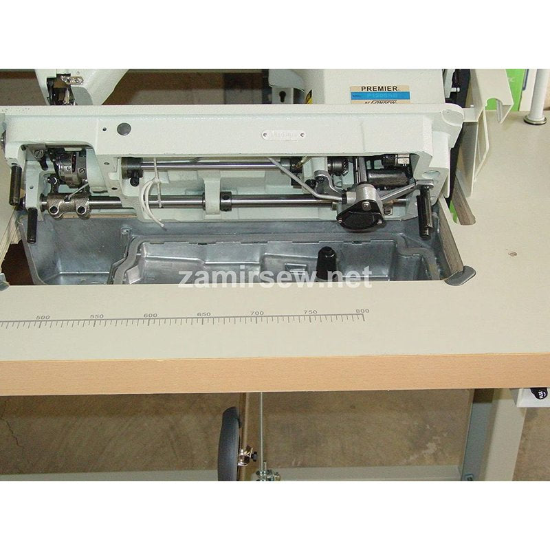 Consew P1206RB Needle Feed Industrial Sewing Machine with Table for Heavy-Duty Upholstery
