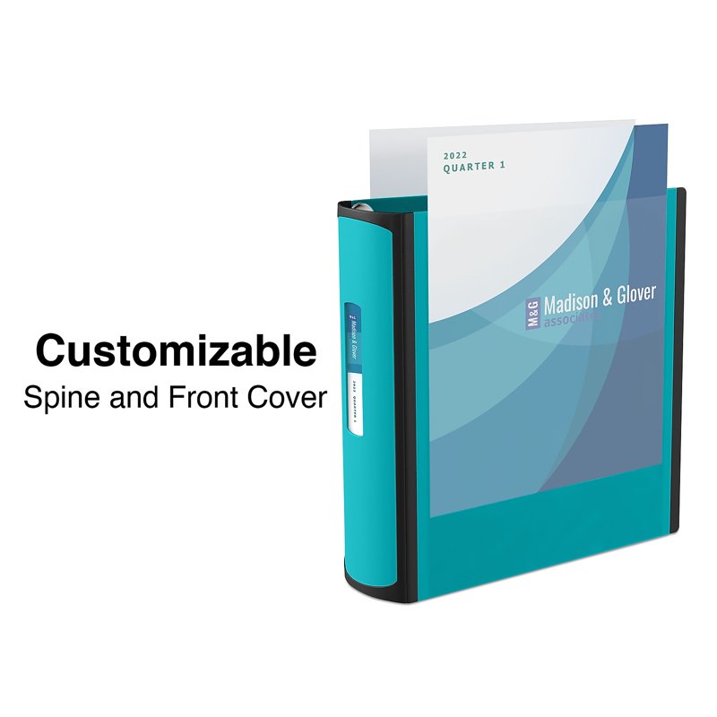 3-Inch D-Ring View Binder with 600-Sheet Capacity - Durable Plastic Office Organizer