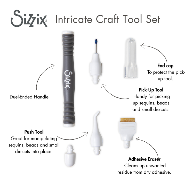 Adhesive Eraser with Push Tool for Crafting & Scrapbooking