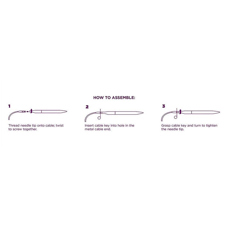 Interchangeable Wood Knitting Needle Set with Short Tips - 2.75" US Sizes 4-10