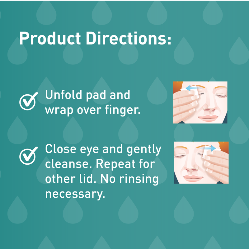 Eyelid Cleanser Pads 2-Pack for Eye Hygiene & Allergy Relief