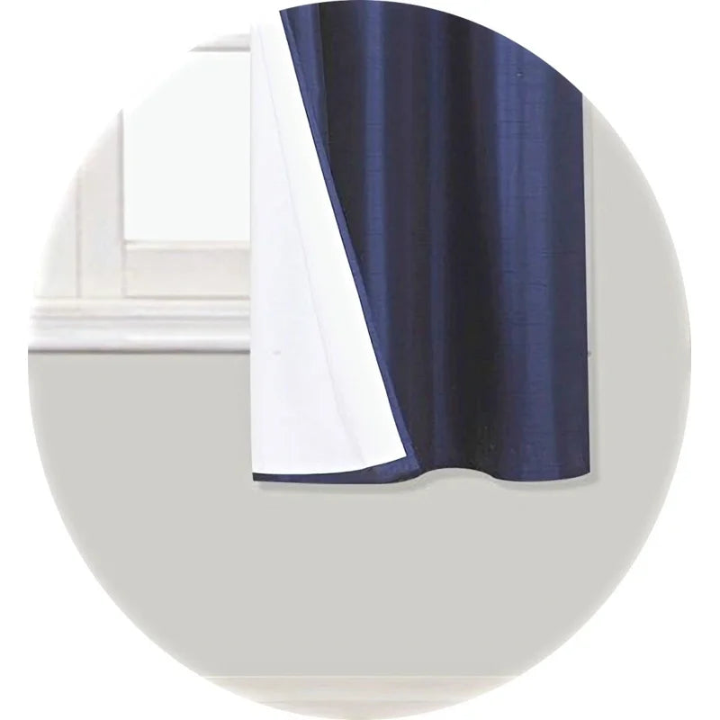 2-Piece Short Window Curtain Set Grommet Top Foam Backed Privacy Panels
