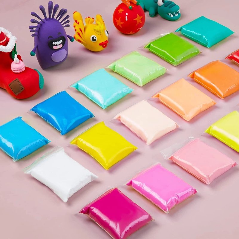 Kids Air Dry Clay Kit with 36 Colors & Sculpting Tools - Non-Toxic, Mess-Free Craft