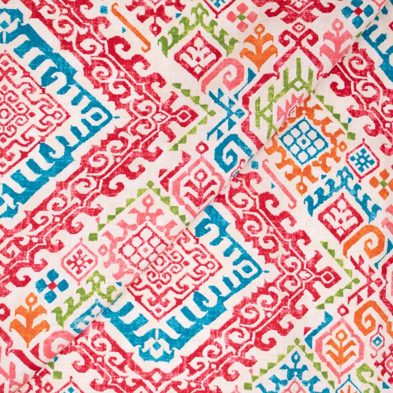 Precut Cotton Duck Fabric for Quilting and Sewing - Abstract Phoenix Red 2 Yards 45" Wide
