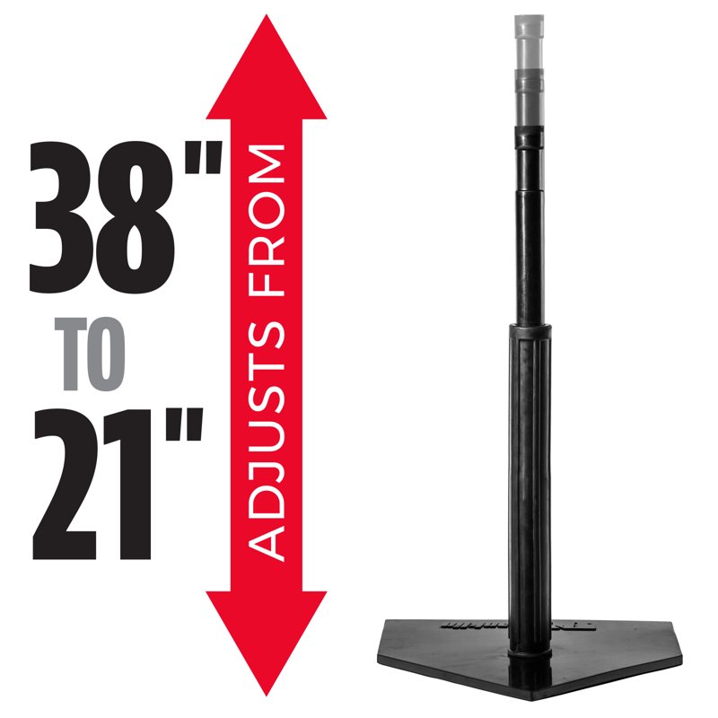 Heavy Duty Baseball Batting Tee with Adjustable Height and Stable Base