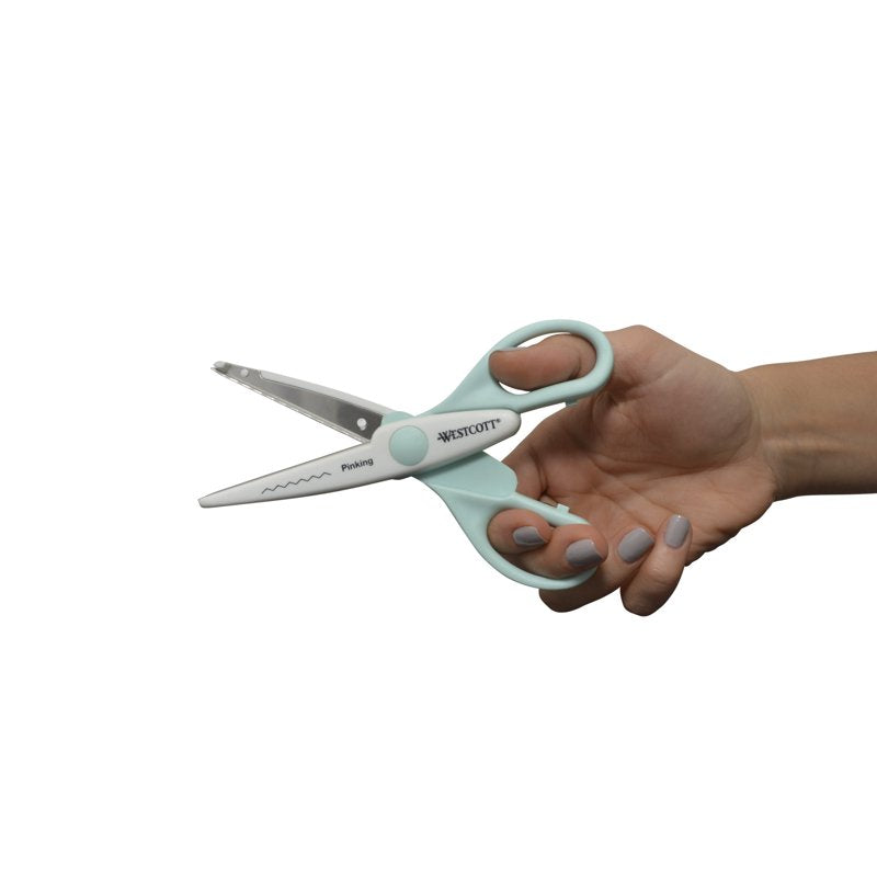 Crafting Scissors Set - Decorative Paper Edging, 6 Inch, Blue/White, 2-Pack
