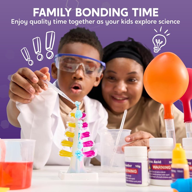 Kids STEM Science Kit with 50+ Chemistry Experiments - Educational Learning Toy for Ages 8-12