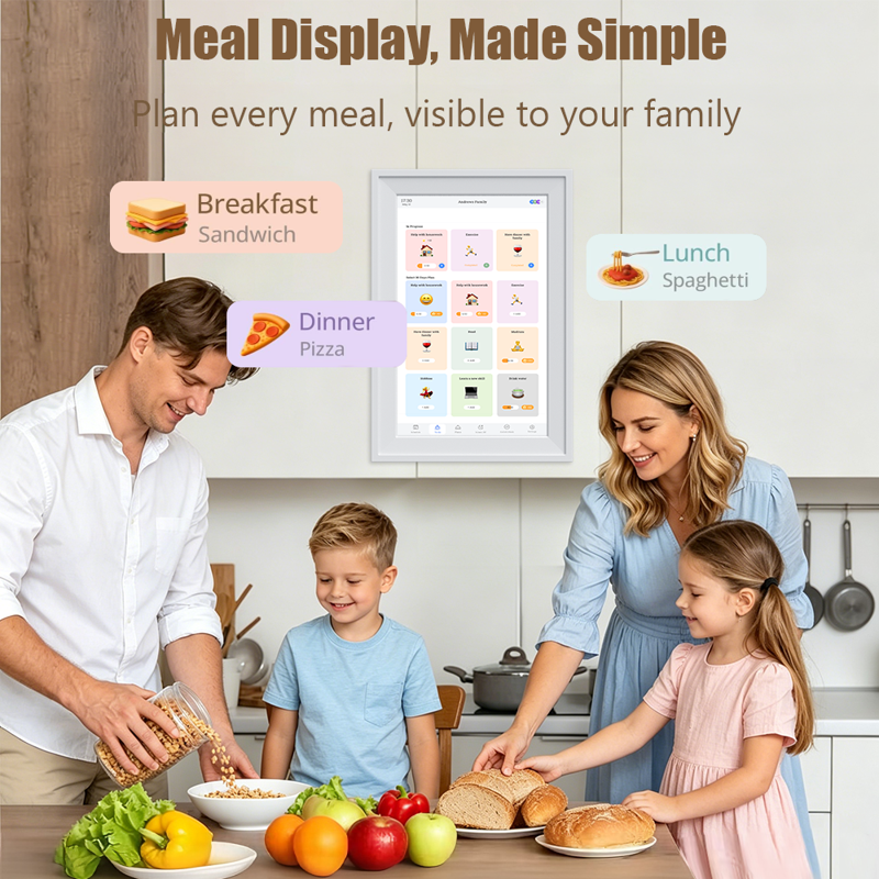 10.1-Inch Digital Wall Calendar with Touch Screen & App Control – Smart Family Planner
