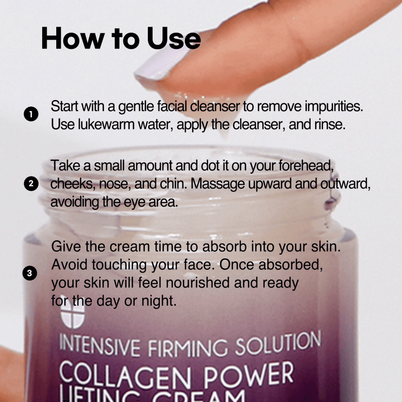 Collagen Power Lifting Cream 1.18 oz Anti-Aging Face Moisturizer for All Skin Types