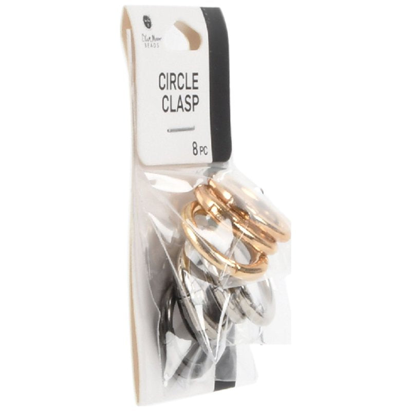 2 Pack Multi-Color Hinged Alloy Jewelry Clasps with Jump Rings for DIY Jewelry Making