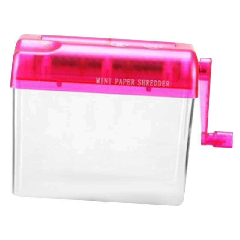 Raindrops Compact Handheld Paper Shredder - Small Manual Shredder for Home Office