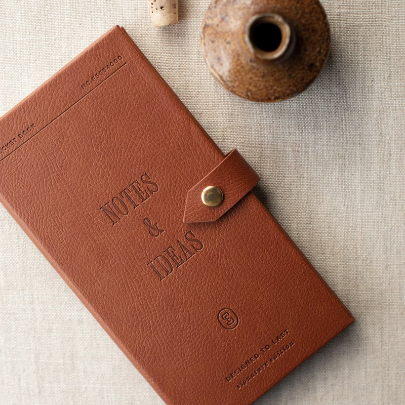 Faux Leather Personal Organizer Notebook - 120 Pages, Compact & Durable
