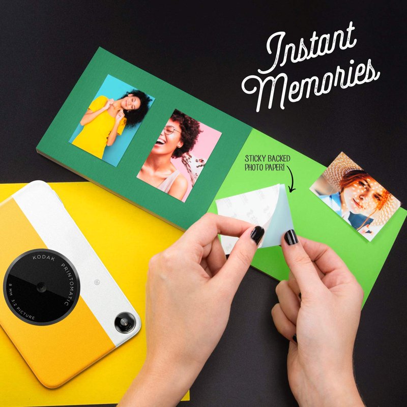 Kodak Zink Photo Paper Kit 2x3 Inches with Frames, Album & Stickers