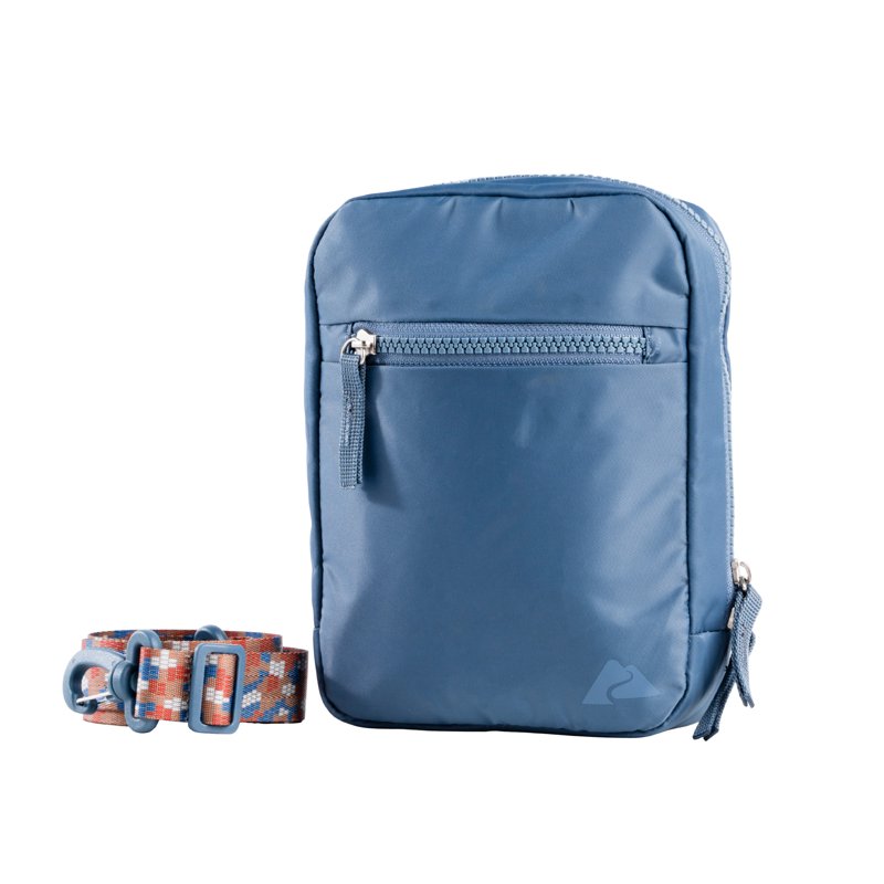 Unisex 2L Nylon Crossbody Bag with Adjustable Strap for Daily Use
