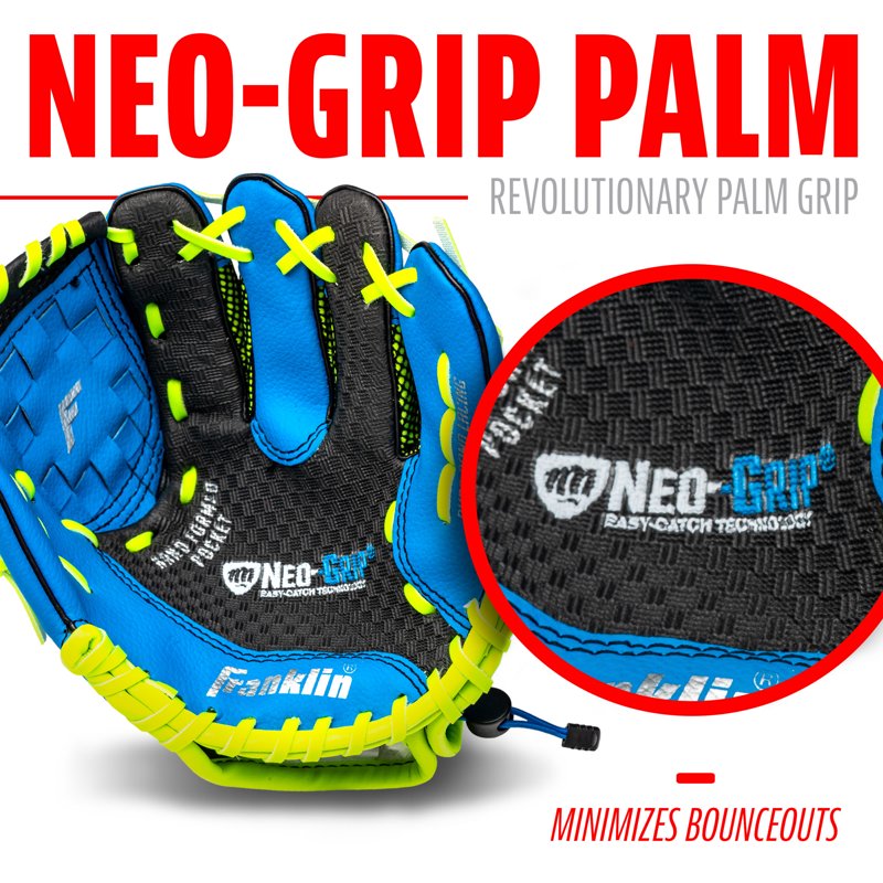 Kids Teeball Glove and Ball Set - Lightweight 9-Inch for Beginners