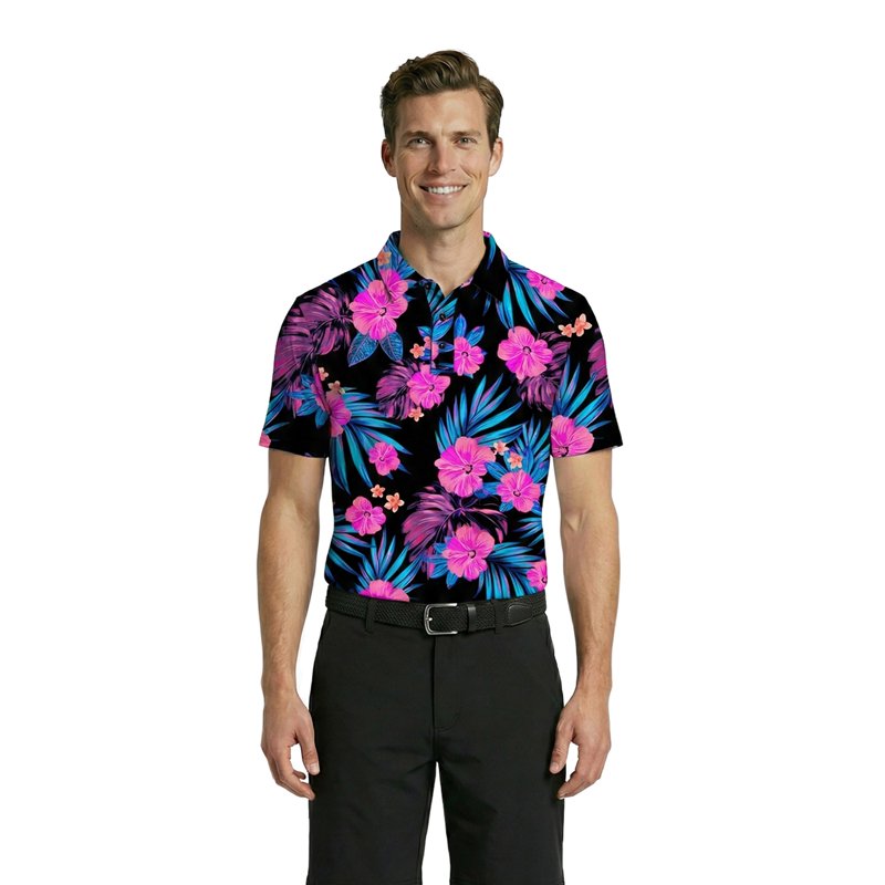 Men's Golf Polo with UPF 50+ Sun Protection | Performance & Comfort