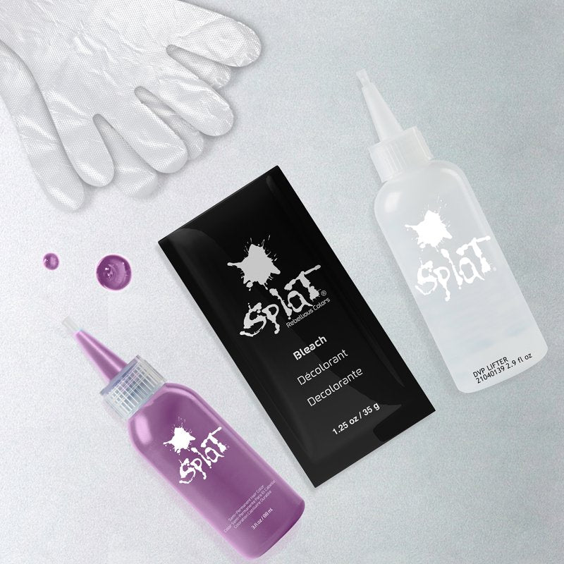Semi-Permanent Hair Dye Kit with Bleach - Multiple Shades