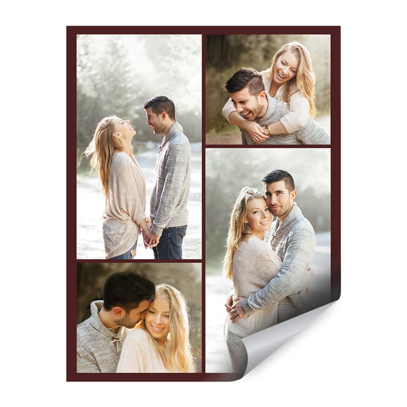 Custom Collage Poster 20x30 Matte Photo Paper Wall Art - Personal Photo Prints