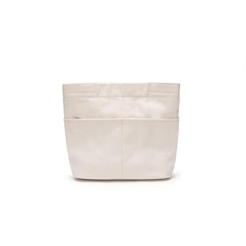 Lined Cosmetic Bag Canvas Makeup Bag Tote Bag Organizer Insert Handheld Storage Bag with Buttons Lightweight Large Capacity Inner Pack