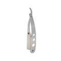 Straight Edge Barber Razor for Close Shaving - Professional Straight Blade Razor for Men (Silver)